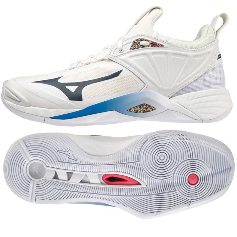 Volejbalové boty Mizuno Wave Momentum 2 M V1GA211300 bílý bílý