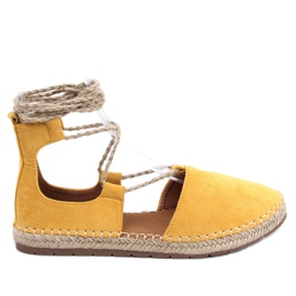 BM Espo Yellow kotníkové espadrilky žluť