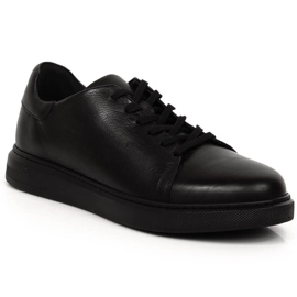 Pánské černé kožené sportovní boty T.Sokolski W22-472 černý