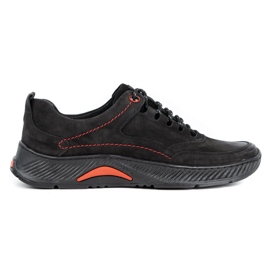 KOMODO Kožené pánské boty Sport 922K černý nubuk černá KOMODO Kožené pánské boty Sport 922K černý nubuk černá