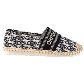 Dámské černé espadrilky Shelovet se vzorem černý