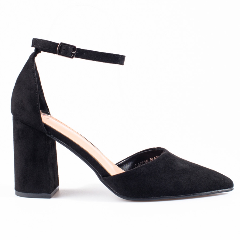 Dámské černé semišové lodičky Shelovet černá