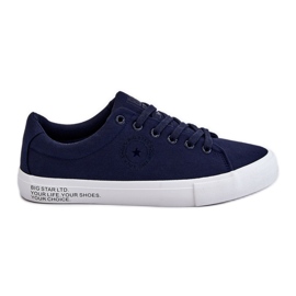 Pánské nízké textilní tenisky Big Star LL174076 Navy Blue vícebarevný Pánské nízké textilní tenisky Big Star LL174076 Navy Blue vícebarevný