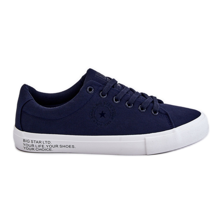 Pánské nízké textilní tenisky Big Star LL174076 Navy Blue vícebarevný