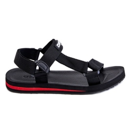 Pánské sandály na suchý zip Big Star DD174717 Black černá Pánské sandály na suchý zip Big Star DD174717 Black černá