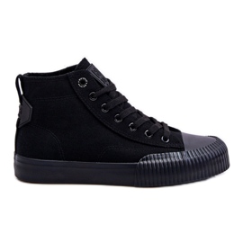 Dámské vysoké tenisky Big Star Fabric LL274444 Černé černý