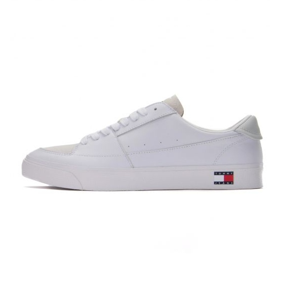 Boty Tommy Hilfiger Vulcanized Ess M EM0EM01106 Ybr bílý