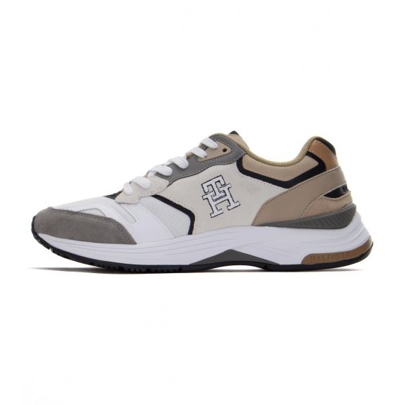 Boty Tommy Hilfiger Modern Prep Sneaker Mix M FM0FM044498 Aeg bílý