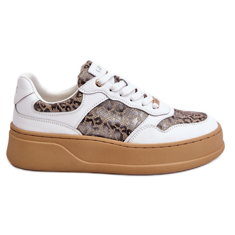 Dámská pohodlná sportovní obuv GOE LL2N4052 Bílo-béžová bílý