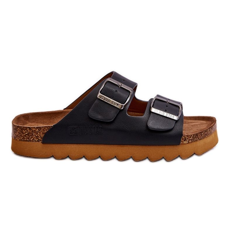 Klasické dámské pantofle Big Star LL274477 Černé černá