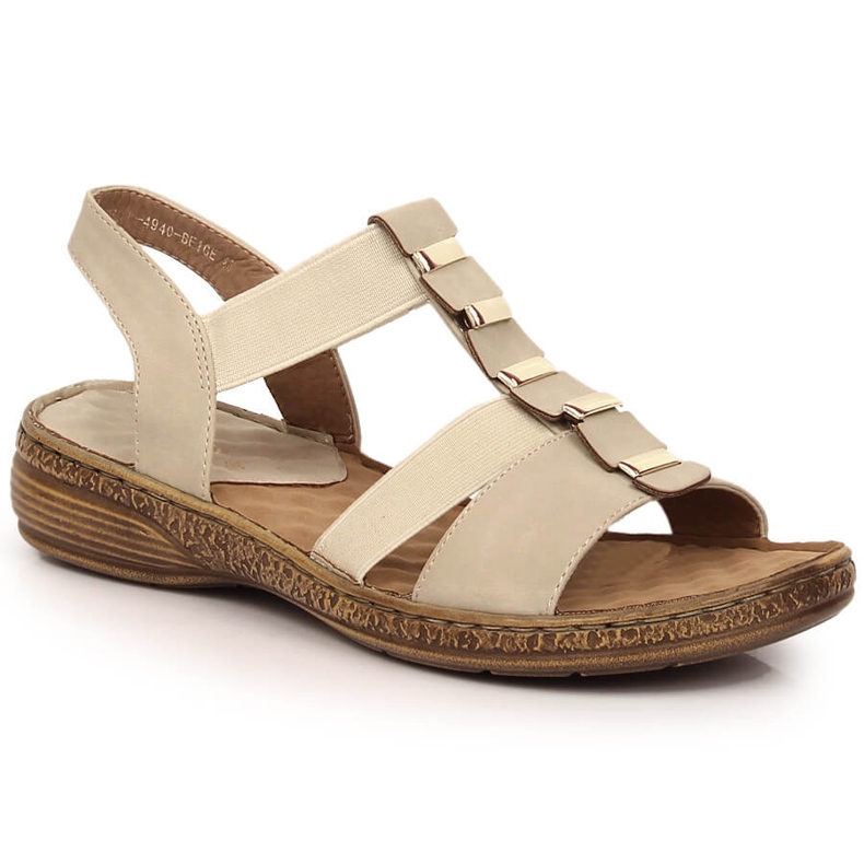 Béžové dámské nazouváky eVento 4940 béžový Béžové dámské nazouváky eVento 4940 béžový