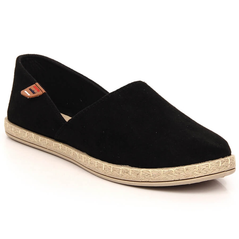Dámské slip-on espadrilky černé Vinceza 34591 černá Dámské slip-on espadrilky černé Vinceza 34591 černá