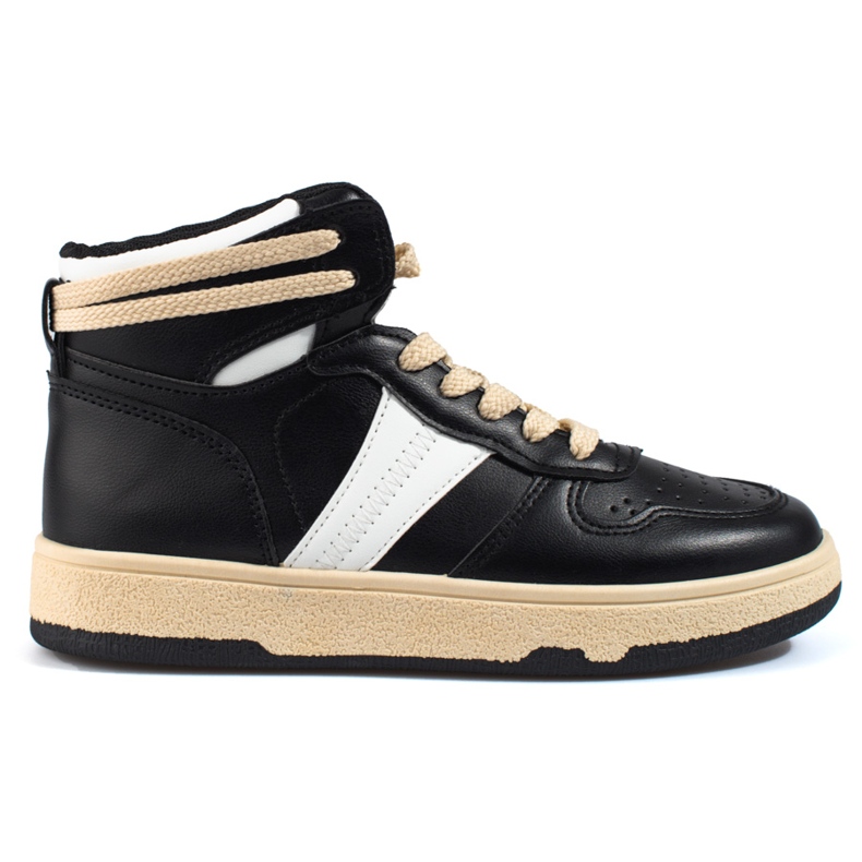 Dámské vysoké černé tenisky Shelovet černá