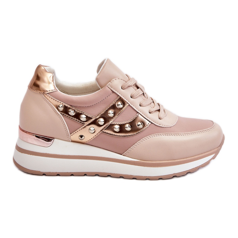 Nude Adley Studded Trenéři béžový