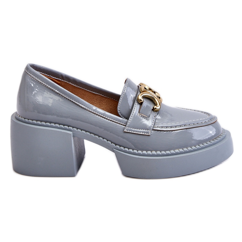 S.Barski Módní lodičky s robustními podpatky světle modré Imani modrý S.Barski Módní lodičky s robustními podpatky světle modré Imani modrý