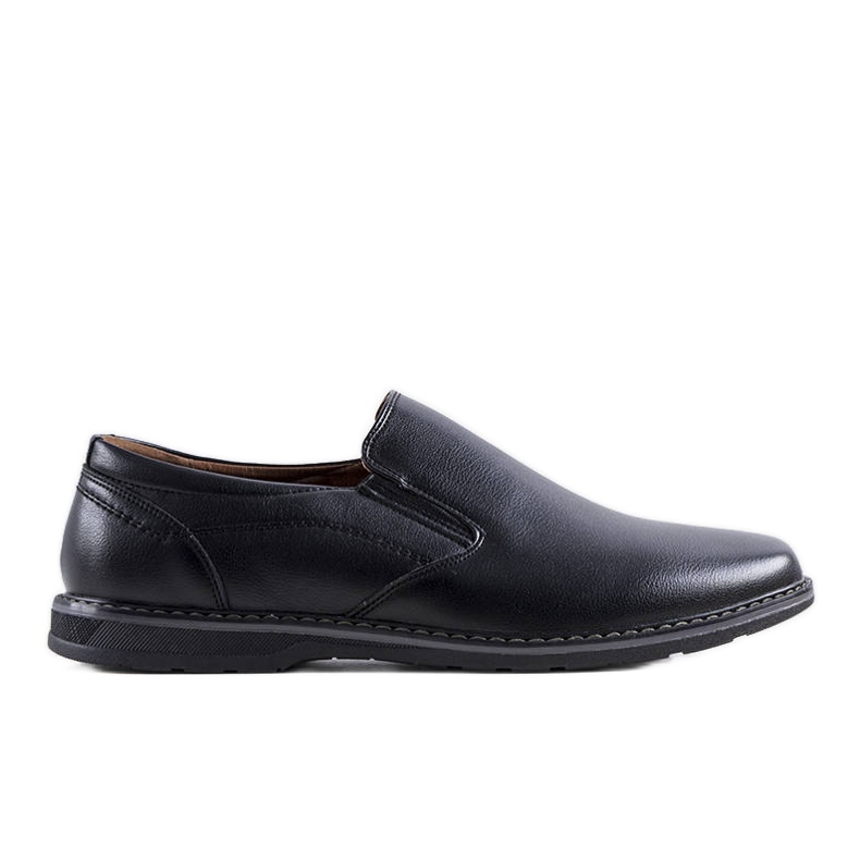 Černé pánské slip-on boty značky Querry černá Černé pánské slip-on boty značky Querry černá