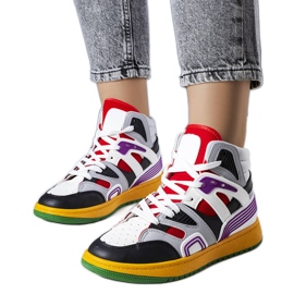 Černé kotníkové boty značky Marjorie bílý Černé kotníkové boty značky Marjorie bílý