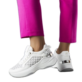 Bílé tenisky s monogramem Margie bílý Bílé tenisky s monogramem Margie bílý