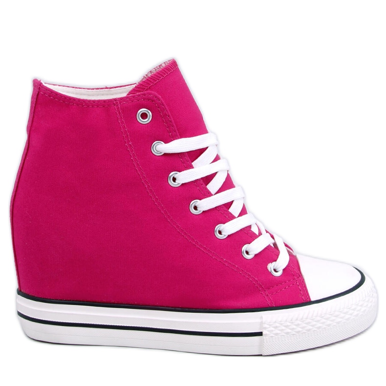 BM Vysoké tenisky na klínku Corina Fuchsia růžový BM Vysoké tenisky na klínku Corina Fuchsia růžový