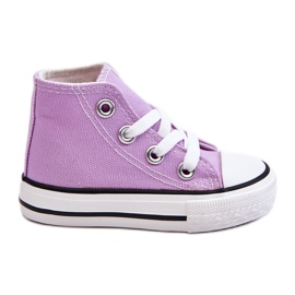 Dětské vysoké tenisky Violet Filemon fialový