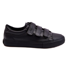 Klasické tenisky na suchý zip Big Star LL274A206 Black černý