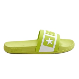 Dámské klasické pantofle Big Star LL274742 Limetka zelený