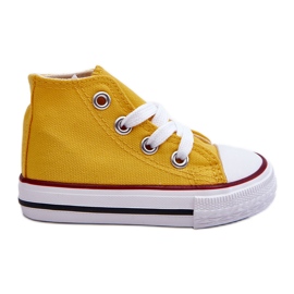 Dětské vysoké tenisky Yellow Filemon žluť