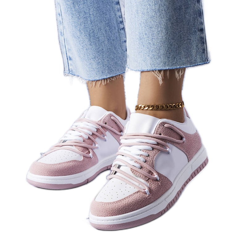 PA1 Růžové tenisky od Hila bílý