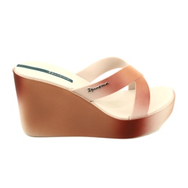 Pantofle na klínku Ipanema 83423 Colore Fem AI973 Béžová/Hnědá béžový