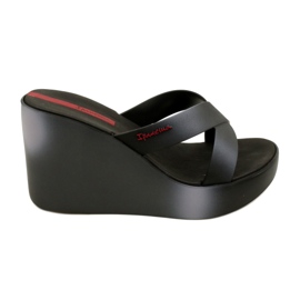 Pantofle na klínku Ipanema 83423 Colore Fem AI975 Black/Grey černý