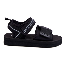 Dámské sandály na suchý zip Big Star LL274784 Black černý