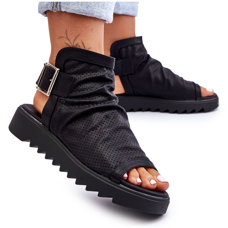 BM Dámské kotníkové sandály Adonis černé černá