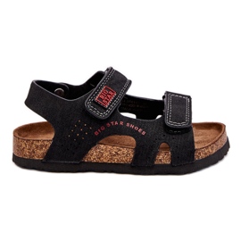 Dětské lehké sandály na suchý zip Big Star LL374141 Black černý