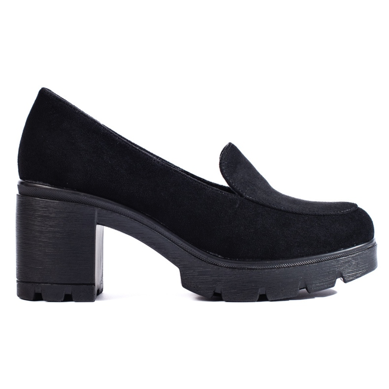 W. Potocki Dámské semišové boty na vysokém podpatku Potocki černé černá