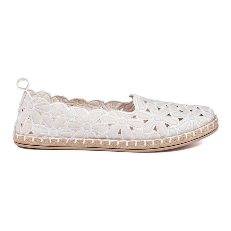 W. Potocki Dámské prolamované baleríny Potocki bílé bílý