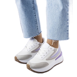 Bílé tenisky na silnější podrážce od Moore bílý