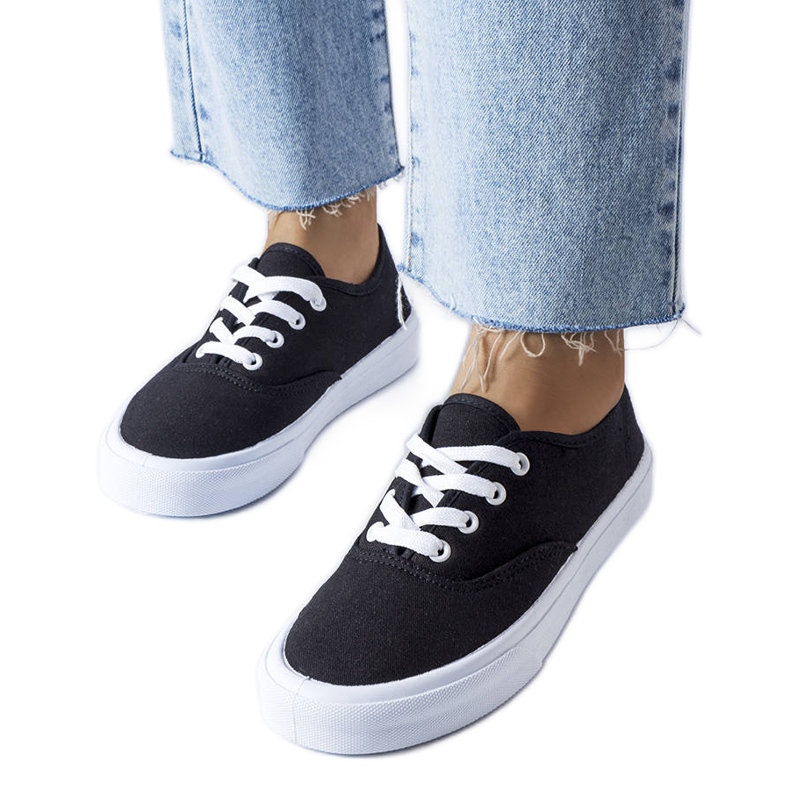 Černé látkové tenisky Fantina černá