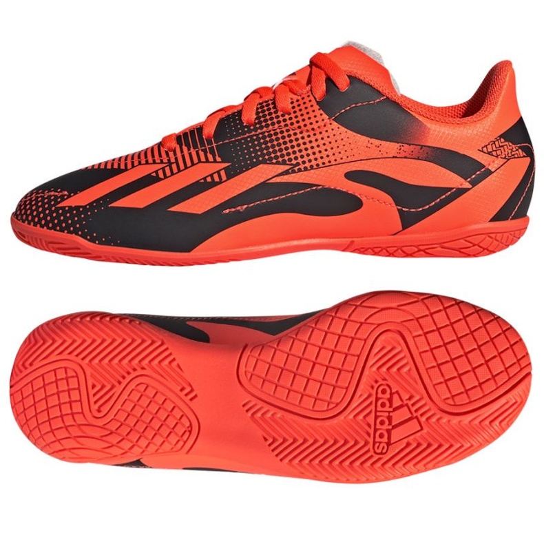 Adidas X Speedportal Messi.4 V kopačkách Jr GZ5138 oranžový pomeranče a červené Adidas X Speedportal Messi.4 V kopačkách Jr GZ5138 oranžový pomeranče a červené