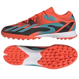 Kopačky Adidas X Speedportal Messi.3 Tf M GZ5142 pomerančový pomeranče a červené
