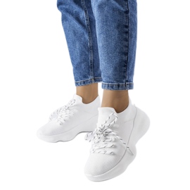 Bílé textilní tenisky od Lavallée bílý