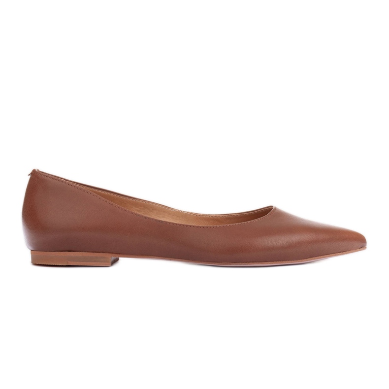 Marco Shoes Subtilní balerínky hnědý Marco Shoes Subtilní balerínky hnědý