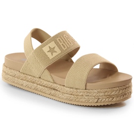 Dámské slip-on espadrilky béžové Big Star LL274858 béžový Dámské slip-on espadrilky béžové Big Star LL274858 béžový
