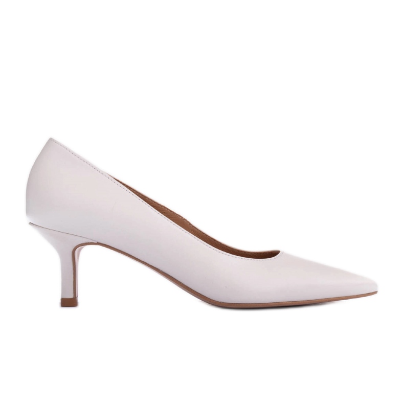 Marco Shoes Elegantní lodičky na podpatku na nižším podpatku bílý