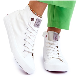 Dámské klasické vysoké tenisky Cross Jeans LL2R4086C Bílé bílý