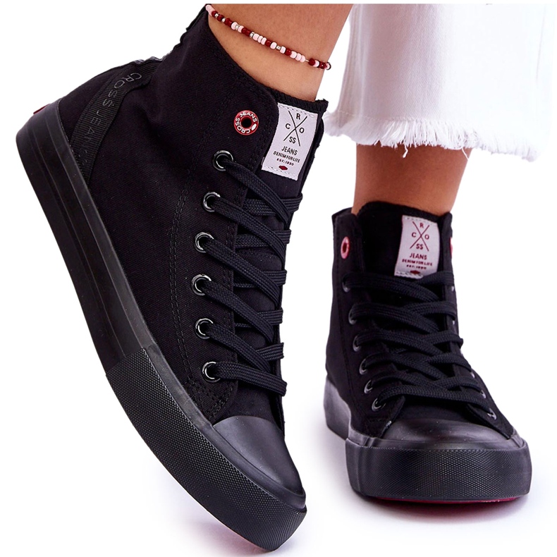 Dámské klasické vysoké tenisky Cross Jeans LL2R4088C černé černá