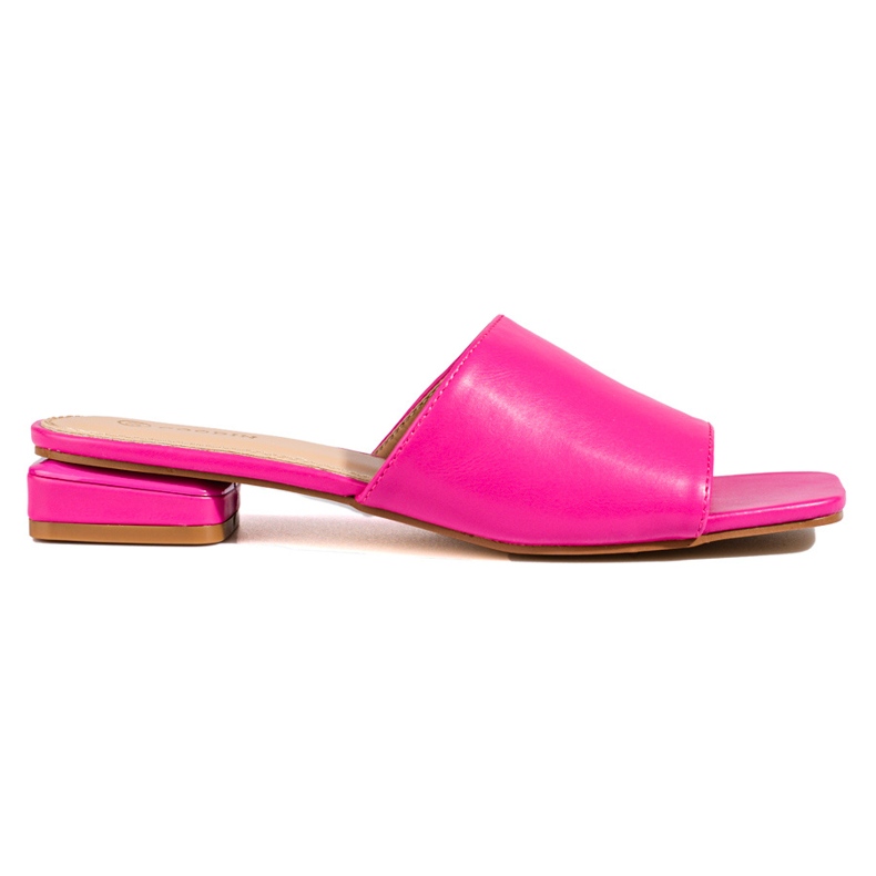 Dámské růžové sandály Shelovet na podpatku růžový