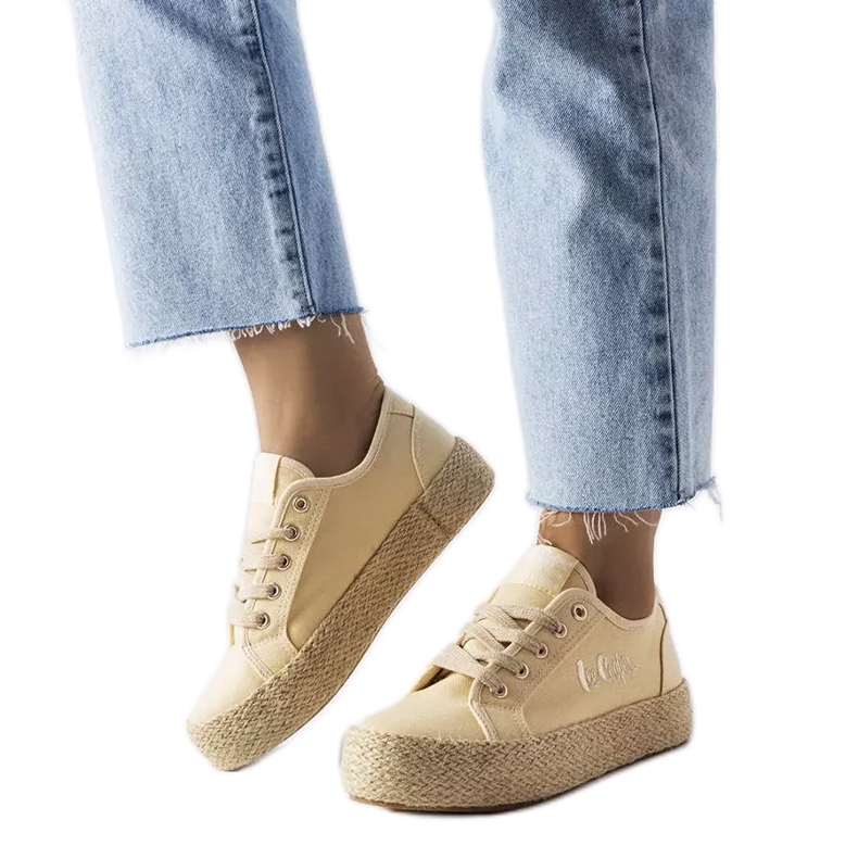 Lee Cooper LCW-23-31-1795L béžové espadrilky béžový