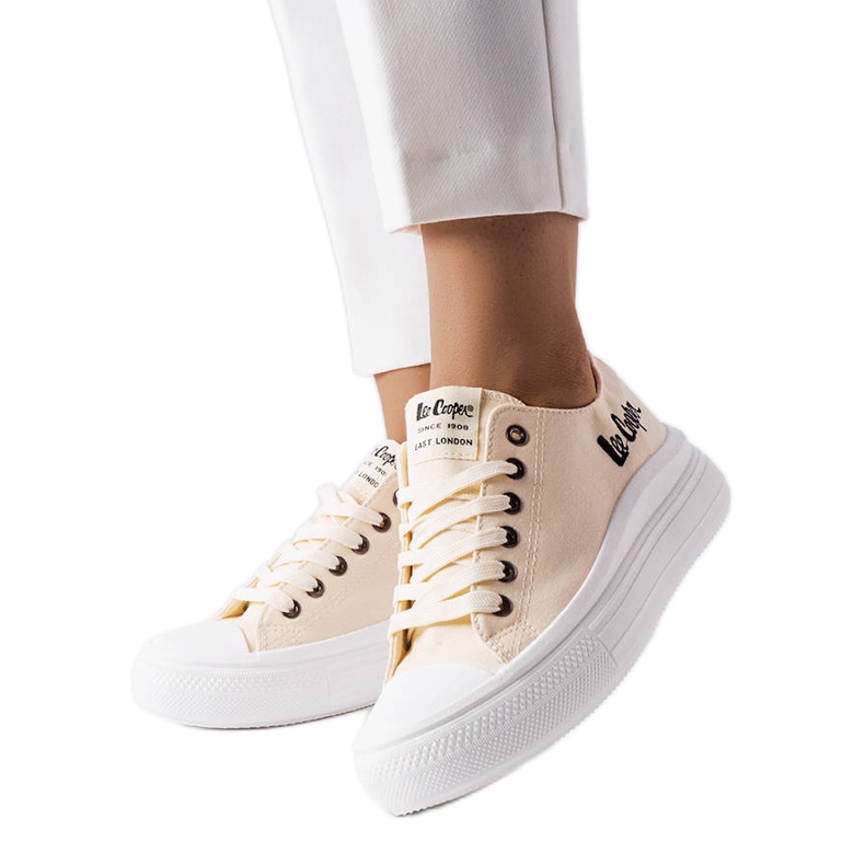 Béžové tenisky Lee Cooper LCW-23-44-1626L béžový