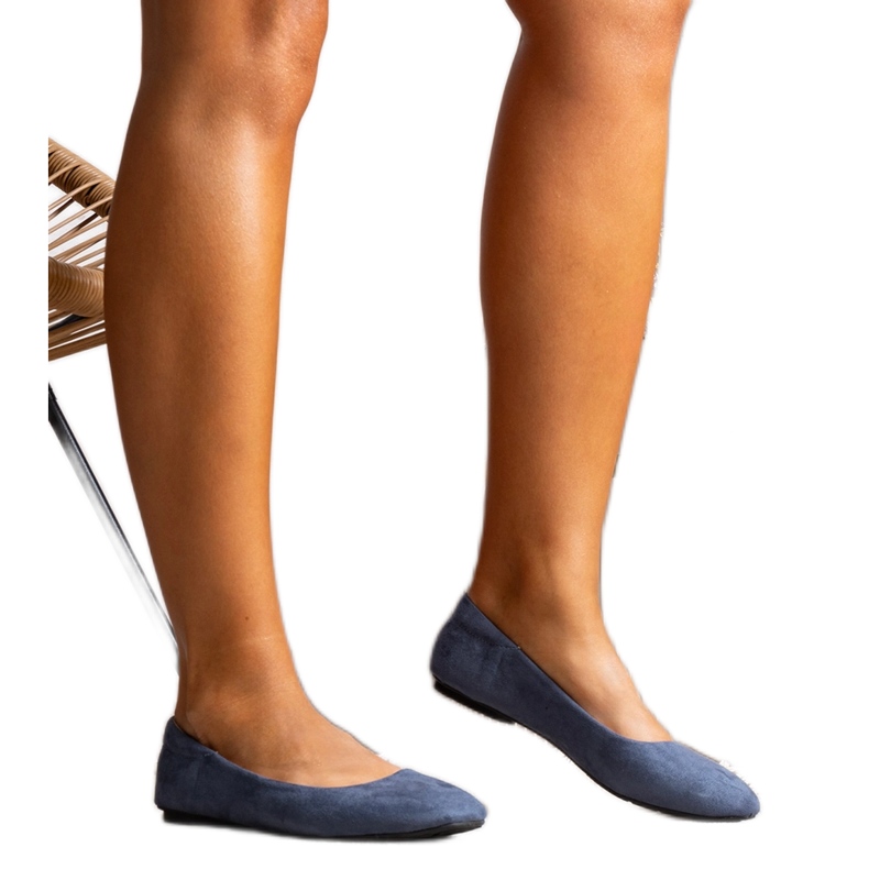 Námořnické modré balerínky z ekologického semiše od Jules modrý