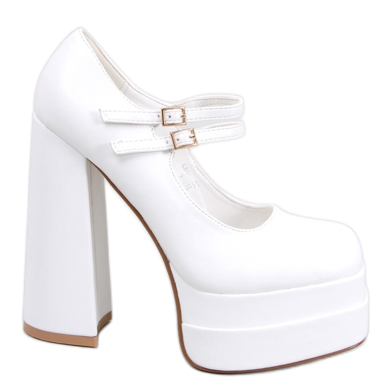 BM Loit White platformová čerpadla na obilí bílý